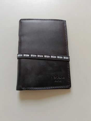 Portefeuille noir herlaine Paris neuf