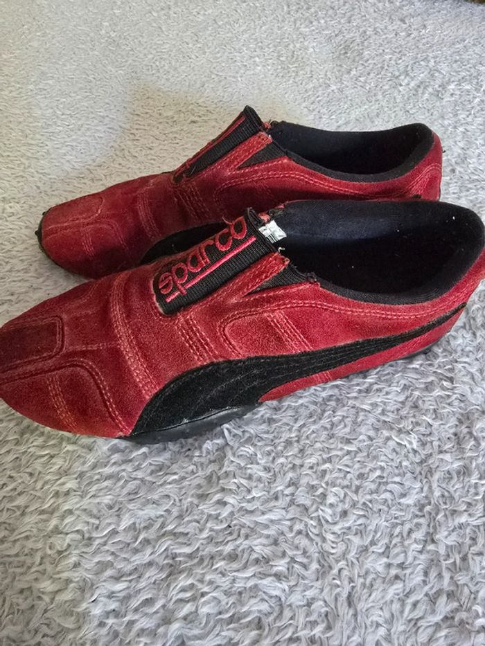 Baskets 🍒vintage 90/2000 Puma🍒modèle sparco pointure 36/37 non négociable - photo numéro 4