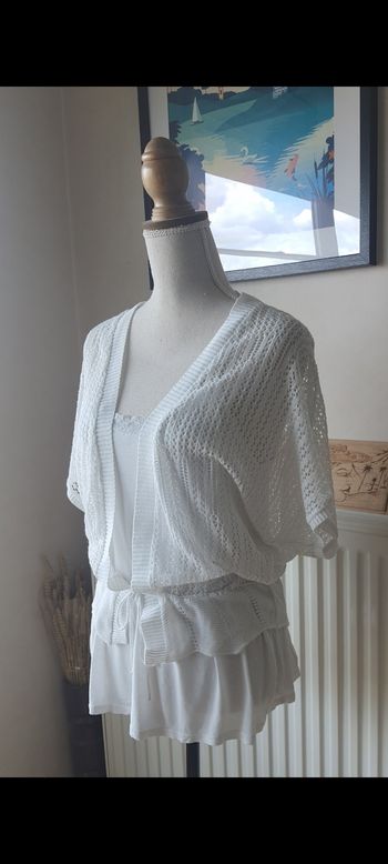 Gilet/cardigan Mango, blanc, taille unique