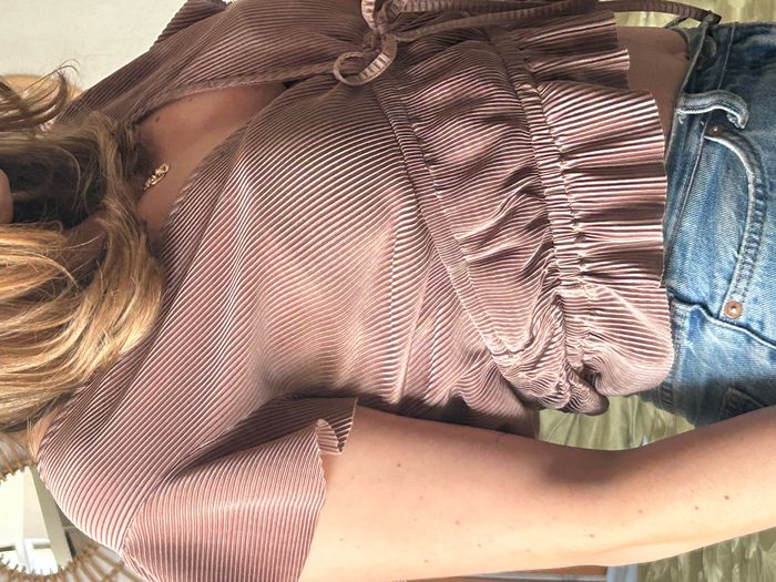 Blouse Zara taille M rose pâle - photo numéro 2