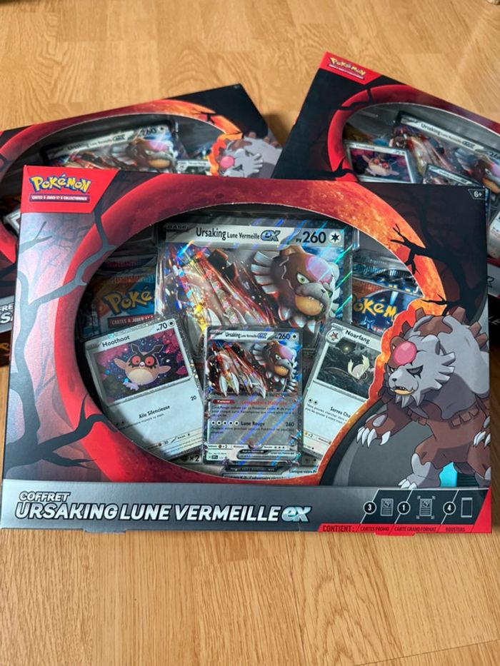Coffret Pokémon Ursaking Lune Vermeille ex - photo numéro 2