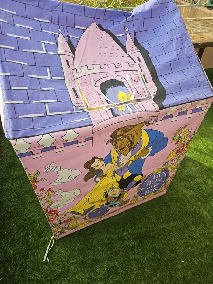 Cabane maison en toile la belle et la bête mundia disney vintage - photo numéro 6