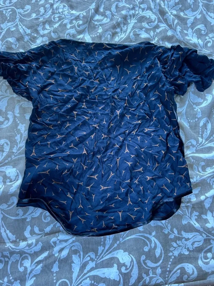 T-shirt bleu marine, icode, taille S - photo numéro 2