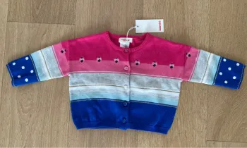 Catimini gilet fille rose bleu mignon taille 6 mois