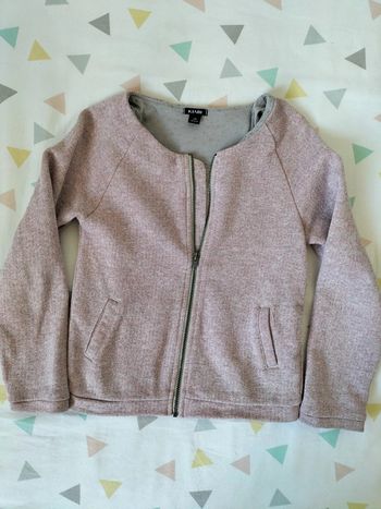 Gilet rose pailleté