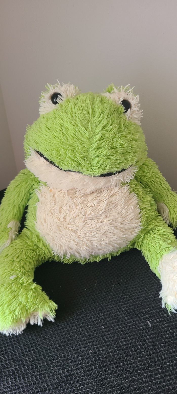 Warmies Peluche Grenouille Sac Micro-ondable Parfumé à la Lavande Française, Peluche Poudrée Convien - photo numéro 2