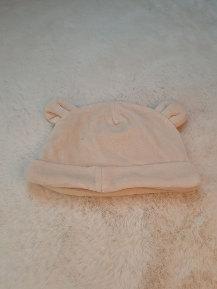 ​Adorable Bonnet Bébé Prénatal Crème à Oreilles - 3-6 Mois