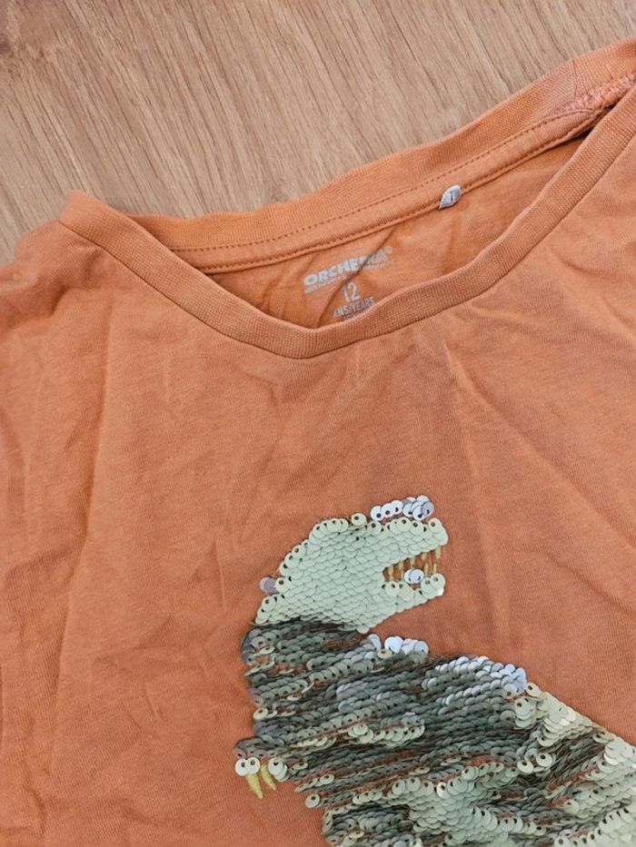 Tee shirt dinosaure orchestra 12 ans - photo numéro 3