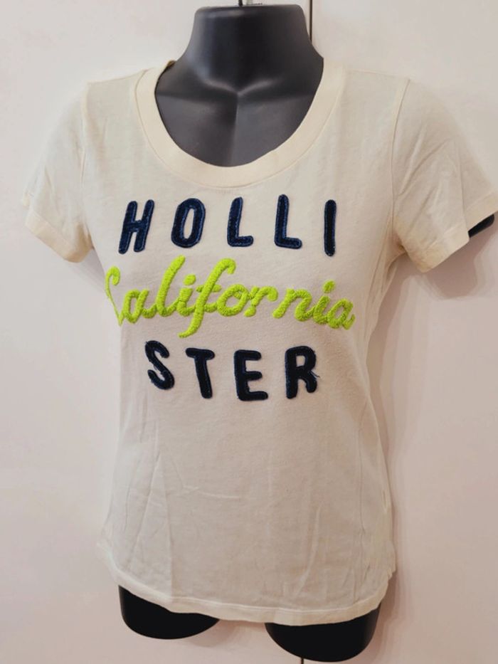 Tee shirt Hollister California beige taille S / 36 - photo numéro 3