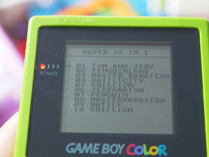 Jeu Game Boy Color 32 in 1 - photo numéro 2