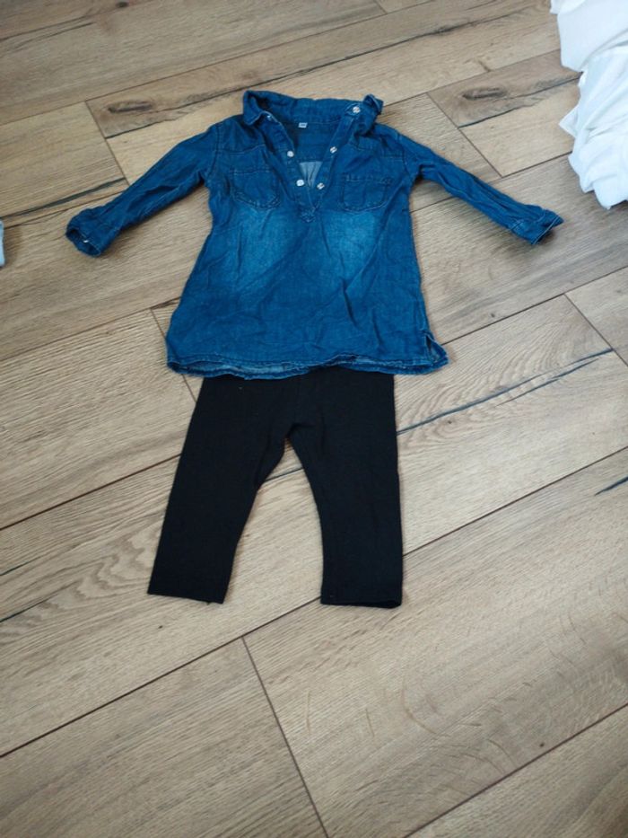 Ensemble legging tunique fille 12 mois