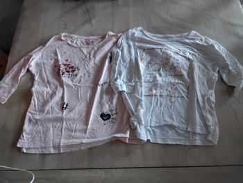 Lot de 2 t-shirt manches 3/4
