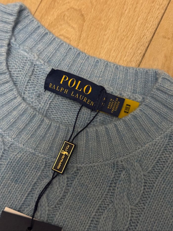 Ralph Lauren pull bleu taille M - photo numéro 4