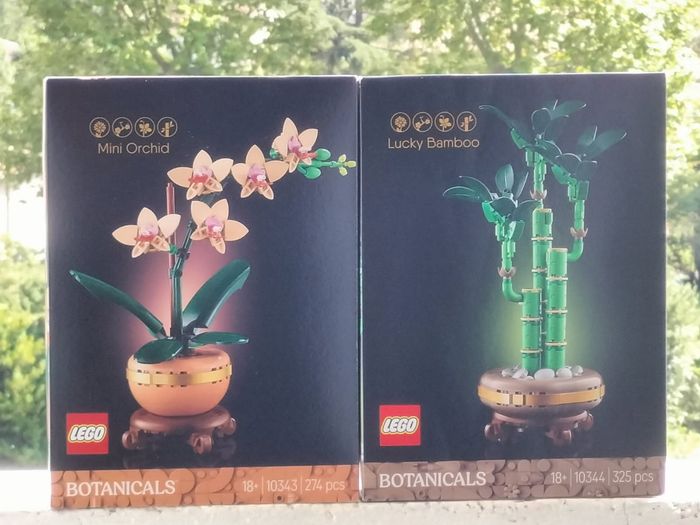 Lego bambou et orchidée miniature