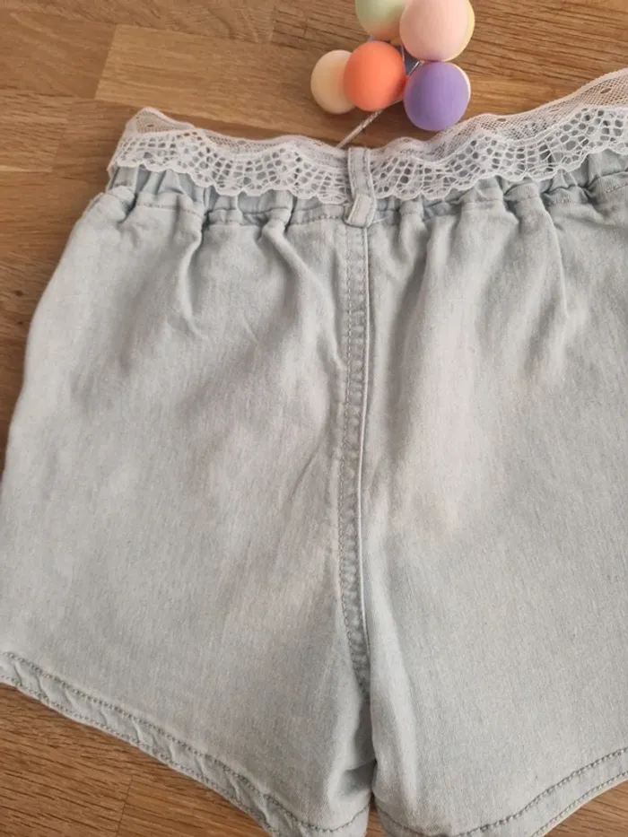 Short en jean Shein ceinture dentelle 6ans - photo numéro 6