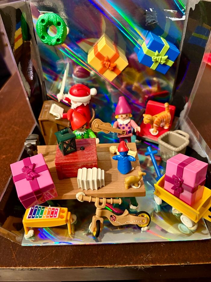🌟 Coffret / Scène de Noël Playmobil – Atelier du Père Noël 🎄 - photo numéro 2