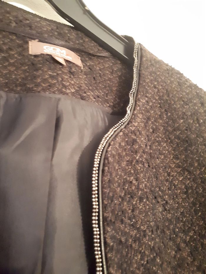 Veste courte Gdm noire liseré femme 36 - photo numéro 3