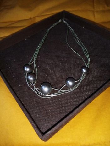 Raz de cou métal argenté