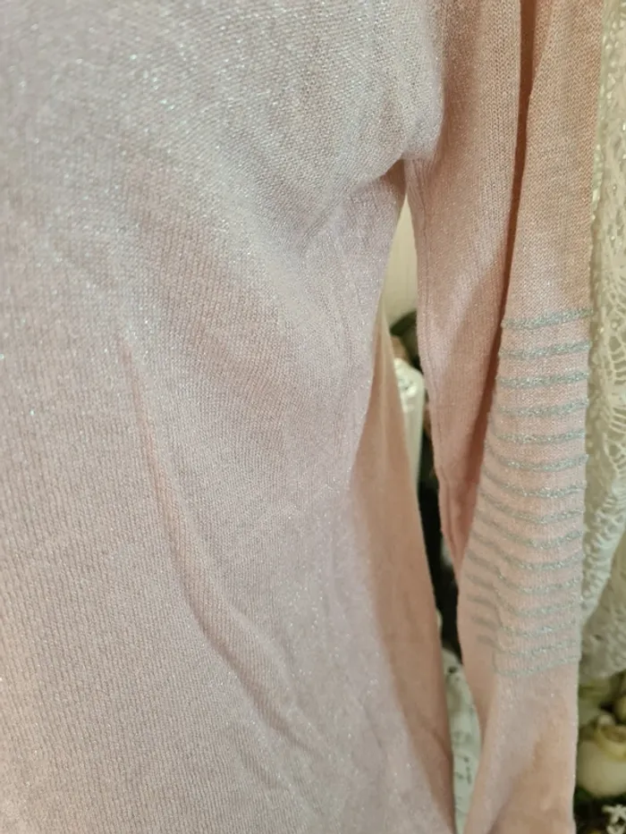 Pull fin rose poudre Cherry Taille 40/42 - photo numéro 2
