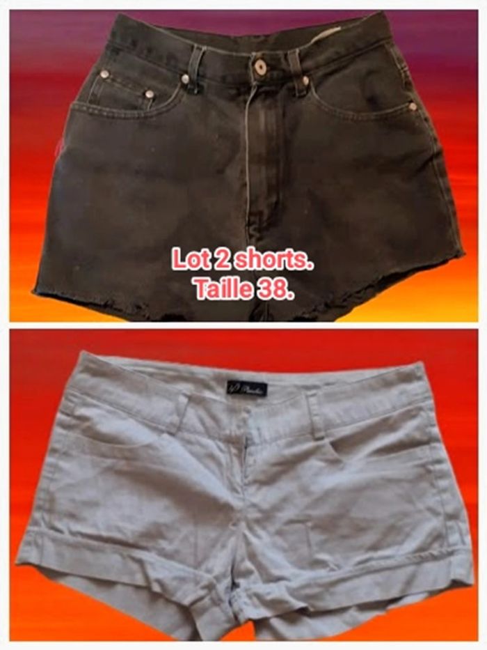 Lot 2 shorts de ville. Taille 38