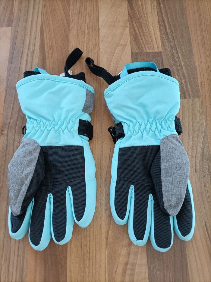 Gants ski bleu ciel gris wanabee 6 ans - photo numéro 4