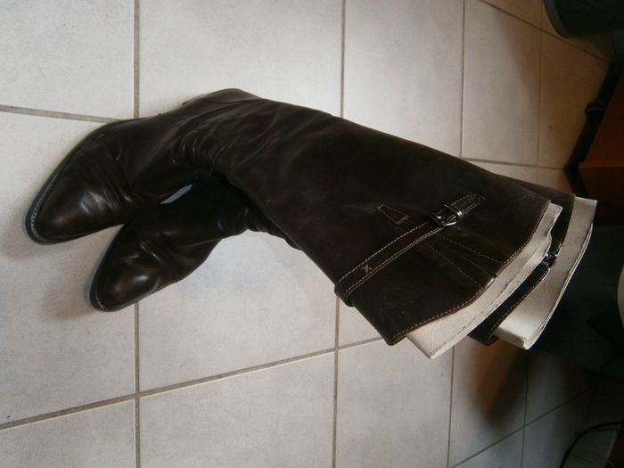 Bottes en cuir TOPY marron P38 - photo numéro 5