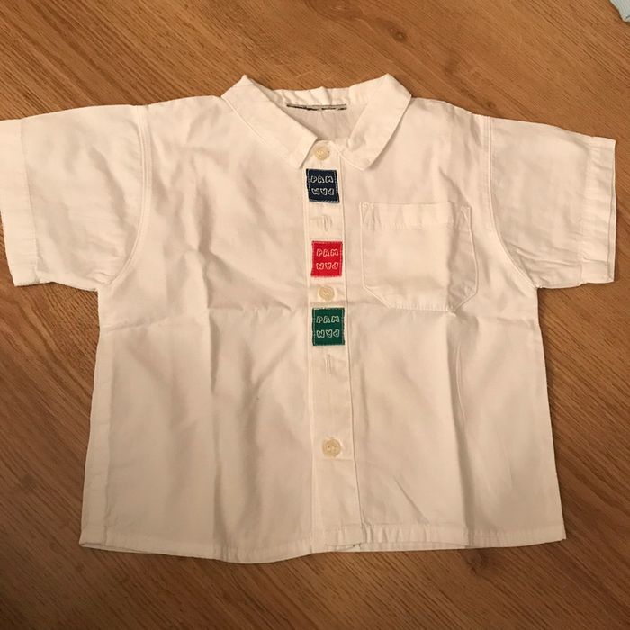 Chemisette blanche 12-18 mois