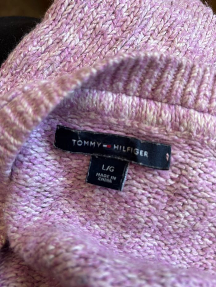 Pull rose en maille taille L - photo numéro 8