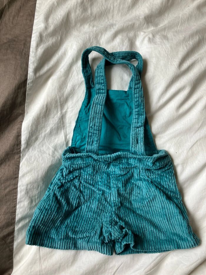 Salopette short fille en velours 4 ans - photo numéro 2