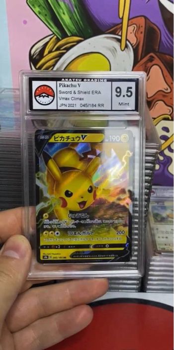 Pickachu V gradé 9.5