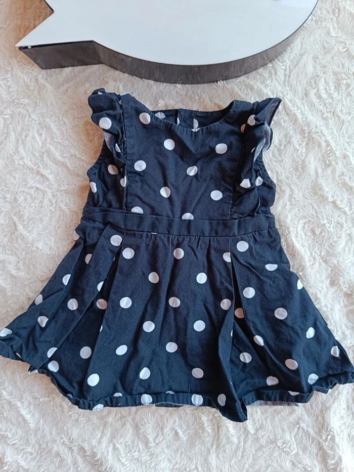 Robe été à pois manches courtes Fille 6 mois Kiabi - photo numéro 2