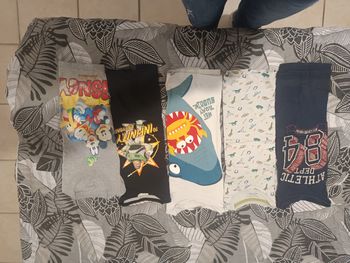 Lot teeshirt manches courtes