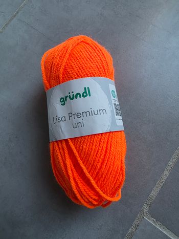 Pelote laine acrylique grundl lisa premium orange