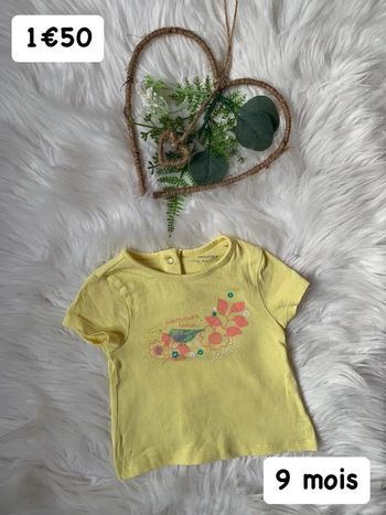 T-shirt 🎀 9 mois