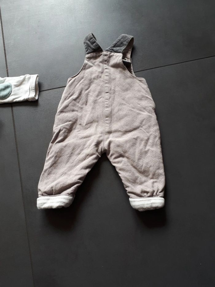 Ensemble 1 mois 2 hauts et 1 salopette 3 pommes obaïbi 1 mois - photo numéro 8