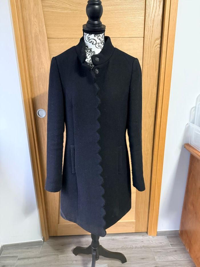 Manteau noir laine