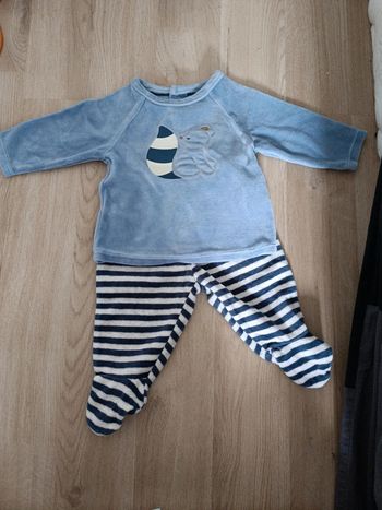 Pyjama mixte avec attaches