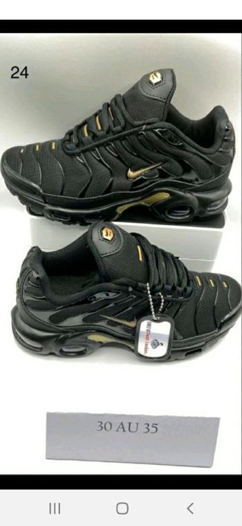 Nike tn noir doré 35