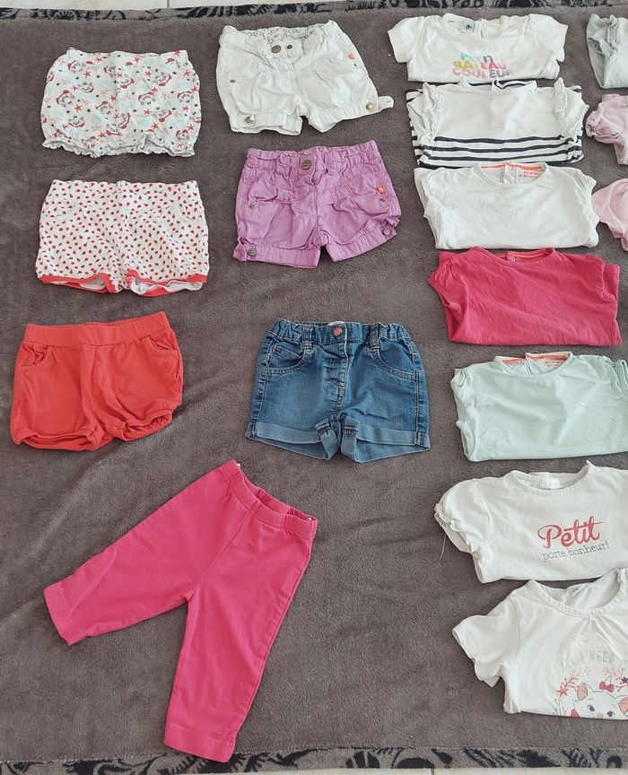 Lot vêtements filles printemps été 12-18 moiz - photo numéro 2