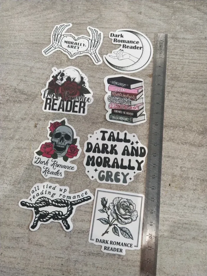 Lot d'autocollants dark romance (lot C) - photo numéro 7