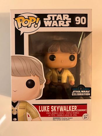 Funko Pop Star wars Luke Skywalker 90 celebration Europe 2016