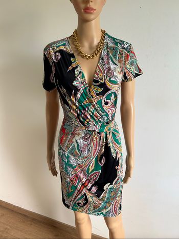 Robe imprimée à manches courtes Morgan taille 42 comme neuve