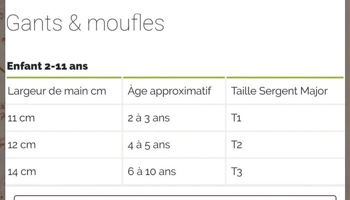 Moufles épaisses garçon grosse maille souris sergent major taille 3 / 6 à 10 ans - photo numéro 3