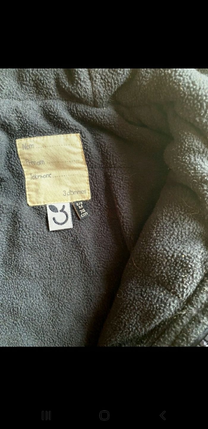 Anorak les 3 pommes 74 cm - photo numéro 4