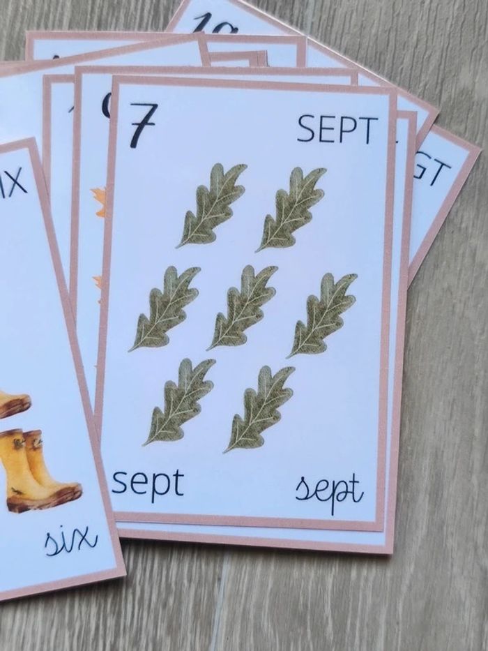 Grandes cartes pour apprendre à compter de 1 à 20 - photo numéro 5