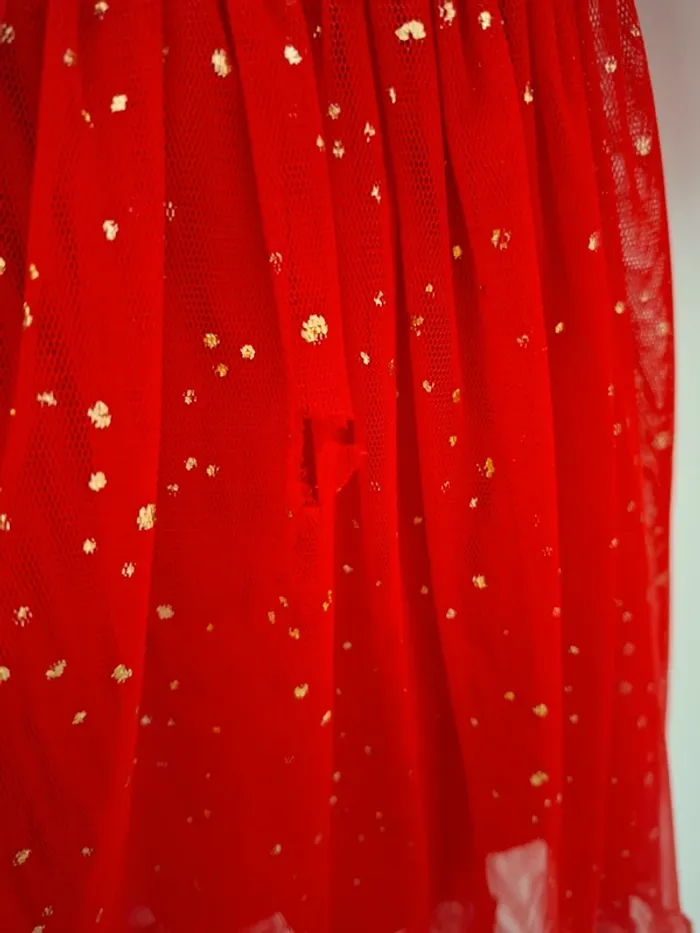 Robe rouge et tulle Disney Elena avalor 5/6 ans - photo numéro 2