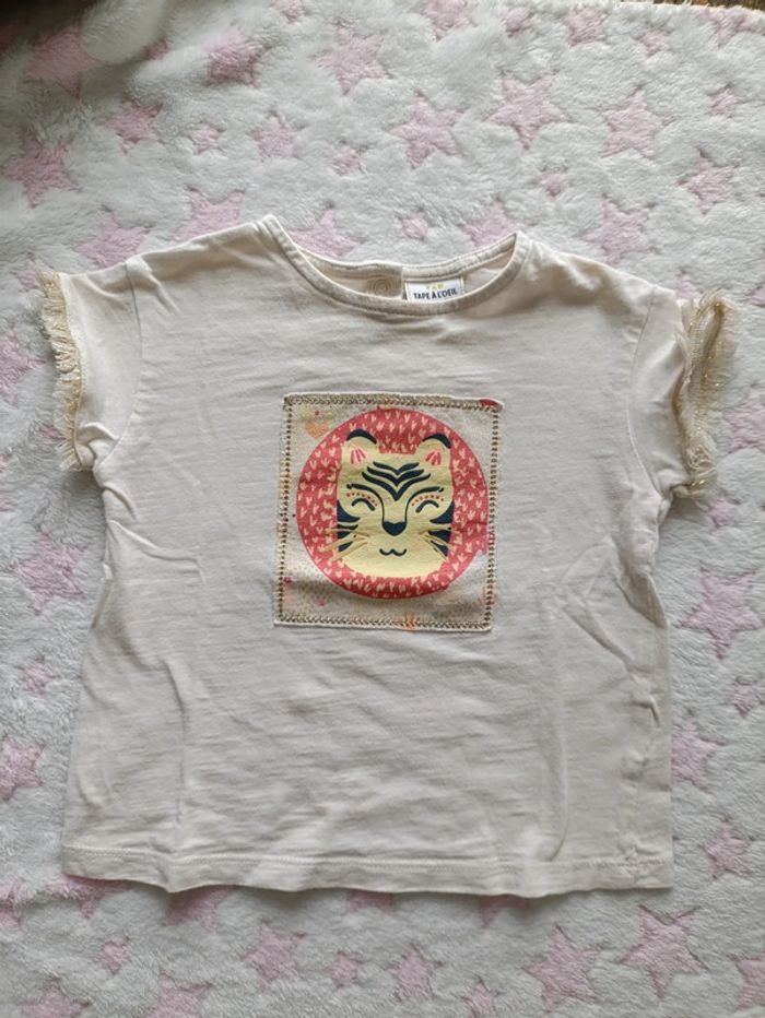 Lot 2 t-shirts manches courtes 24 mois - photo numéro 2