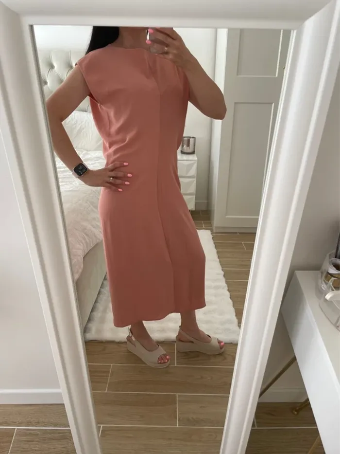 Robe longue rose Zara taille s neuf - photo numéro 2