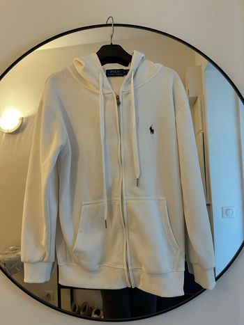 Veste à capuche Polo Ralph Lauren blanche taille S
