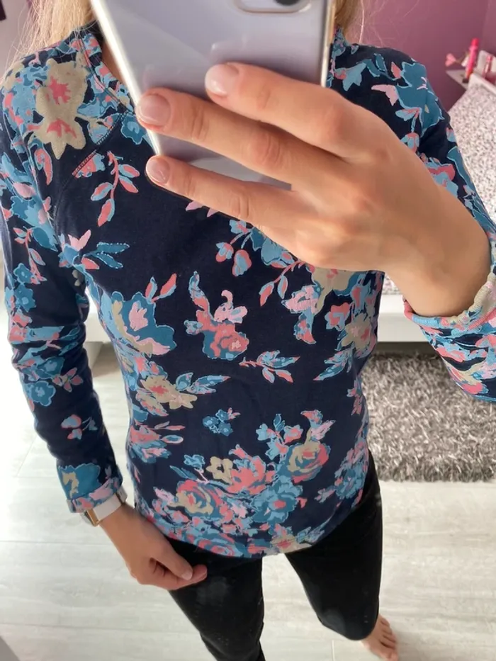 Sweat Promod fleuri - photo numéro 2
